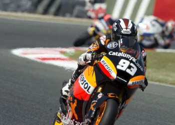 Podio de Marc M&aacute;rquez en casa