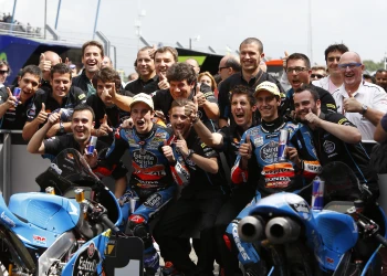 Rins and M&aacute;rquez, first double with Honda