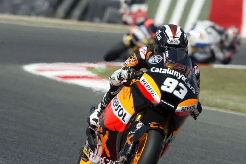 Podium for Marc M&aacute;rquez at home