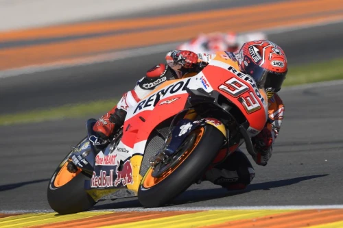 Marquez back on podium in 2nd at Valencia, Pedrosa returns to speed before crashing uninjured from 7th