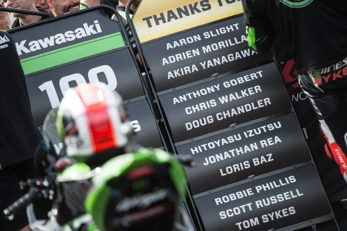 HISTORIC 100 WORLDSBK RACE WINS FOR KAWASAKI