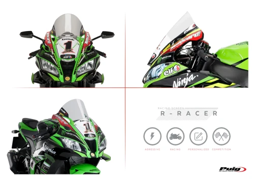 New Puig Racing R-Racer windscreen for Kawasaki ZX-10R