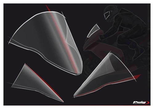 New Puig Racing R-Racer windscreen for Kawasaki ZX-10R