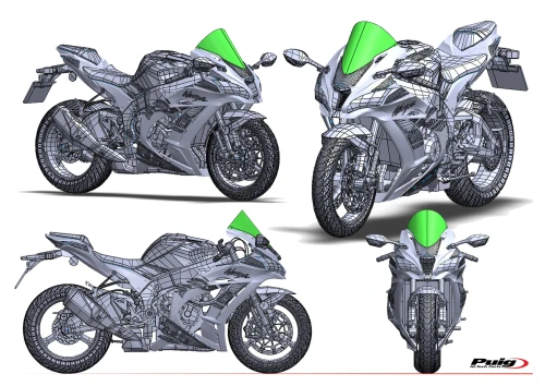 New Puig Racing R-Racer windscreen for Kawasaki ZX-10R