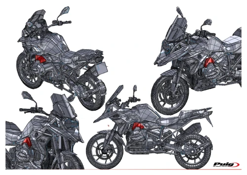 New Puig injection intake covers for the BMW R1200 GS.