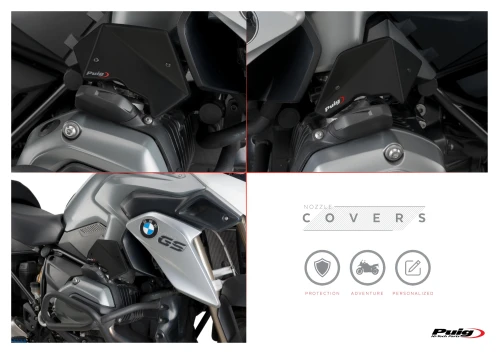 New Puig injection intake covers for the BMW R1200 GS.
