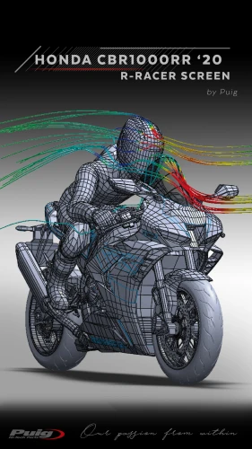 First aerodynamic tests of the Honda CBR1000RR 2020