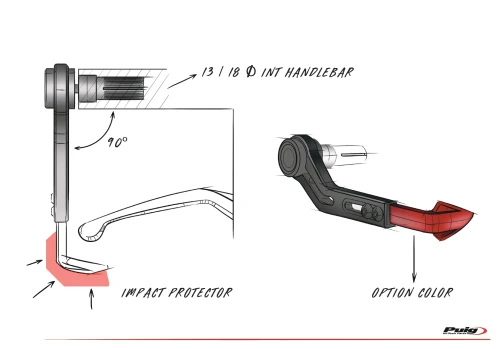 Moto GP Style: Brake Lever Protector