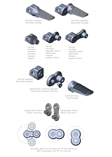 New adjustable footpeg system