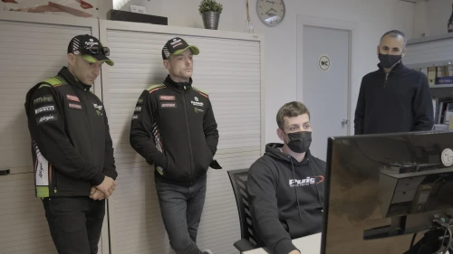 The KRT team riders visit the Puig facilities