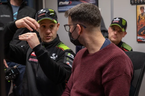 The KRT team riders visit the Puig facilities