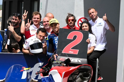 CAP DE SETMANA BRILLANT PER AL TEAM HONDA LAGLISSE A L’ESBK DE NAVARRA