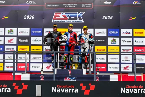 CAP DE SETMANA BRILLANT PER AL TEAM HONDA LAGLISSE A L’ESBK DE NAVARRA